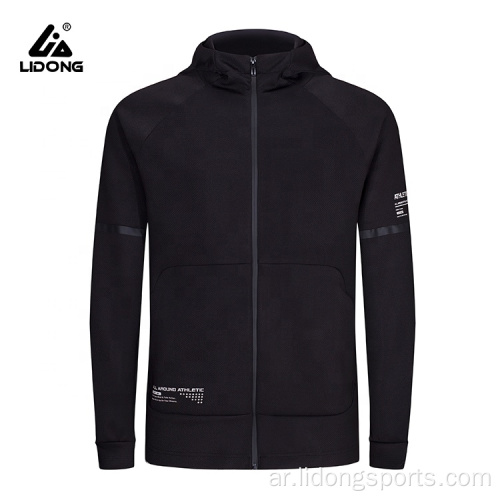 شعار مخصص للجنسين الرياضية الكاملة zip up hoodie